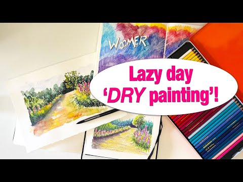 Видео: Почему художники-акварелисты 💖 Цветные карандаши Woomer 72: распаковка + уютный набросок