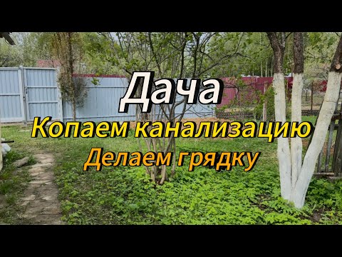Видео: Дача | Копаем канализацию | Делаем грядку #10