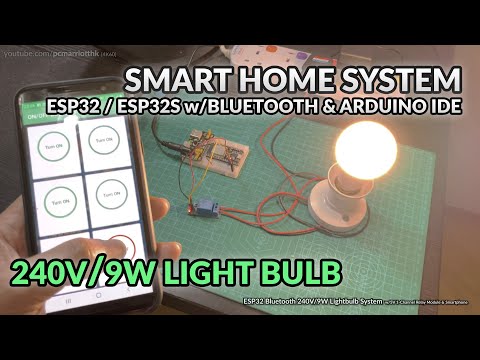 Видео: 1 x Лампочка ESP32 Умная домашняя система с Bluetooth, релейным модулем 5 В и Arduino IDE [Руково...