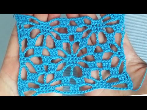 Видео: Шикарный узор крючком! Ажурные Ромбы! Уроки для Начинающих!