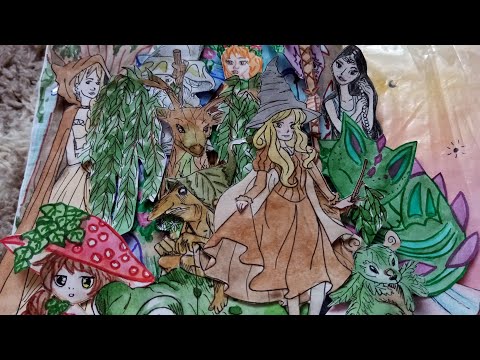 Видео: 🧙‍♂️Долина сказочных существ🧚‍♀️ новые бумажные куклы и домик в тетради🌺