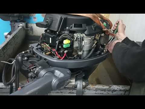 Видео: замер компрессии Yamaha F25, Seamotors, Владивосток