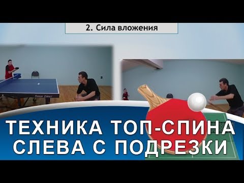 Видео: 7 ОТЛИЧИЙ ТОП-СПИНА СЛЕВА С ПОДРЕЗКИ (Техника топ-спина слева с подрезки)