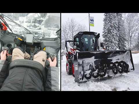 Видео: Роторный снегоочиститель Bobcat