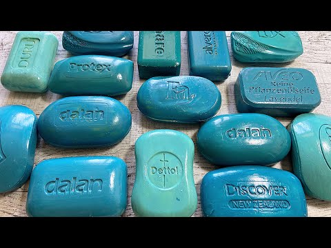 Видео: Painted soap Хруст крашенного мыла АСМР💙💚