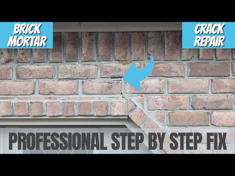 Видео: Ремонт трещин в швах кирпичной кладки — исправьте это ОДИН РАЗ!