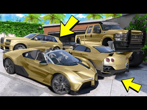 Видео: УГНАЛ КУЧУ ЗОЛОТЫХ ЧИТ ТАЧЕК У МАЖОРА ЗА 180 СЕКУНД! БИТВА ВОРОВ В ГТА 5!