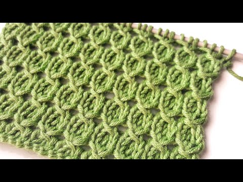 Видео: Простой легкий универсальный узор спицами