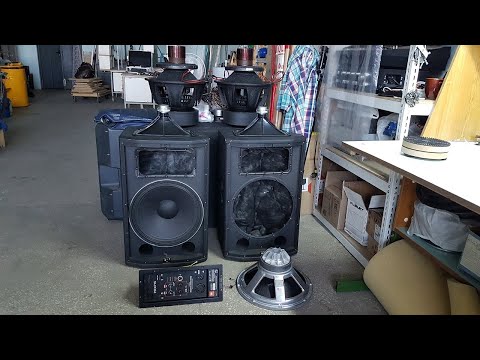 Видео: Ремонт динамиков JBL 275G, JBL 265F-1, JBL 2278, JBL PRX 715, PRX 815 замена диффузора,  Recone Kit