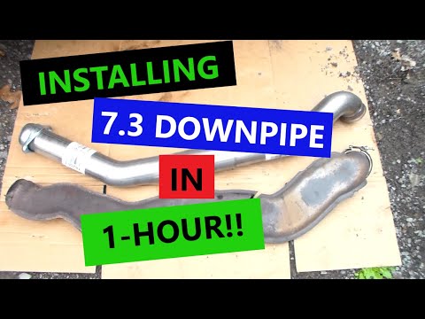 Видео: Как установить 3-дюймовую выхлопную трубу для дизельного двигателя 7.3 — ЛЕГКО! БЕЗ РЕЗАНИЯ КАБИНЫ!