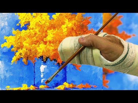 Видео: Я НАРИСОВАЛ ХОЛСТ СО СЛОМАННОЙ РУКОЙ / АКРИЛОВАЯ КРАСКА / ПОСМОТРЕТЬ ШАГ ЗА ШАГОМ