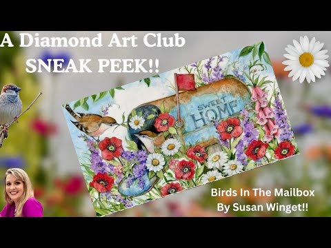 Видео: Алмазный арт-клуб 👀Взгляд!👀 Птицы в почтовом ящике Сьюзан Уингет