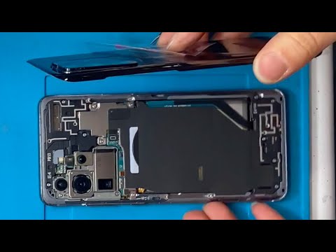 Видео: Замена заднего стекла и стекла камеры Galaxy S20 Ultra.