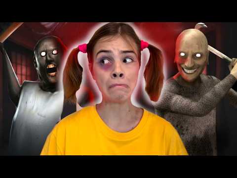 Видео: Избавились от Гренни, Грендпа и Анджелы, Слендерину поймали. Серия 17