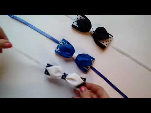Видео: МК Бабочка для мальчика из ленты/DIY Bowtie for boys