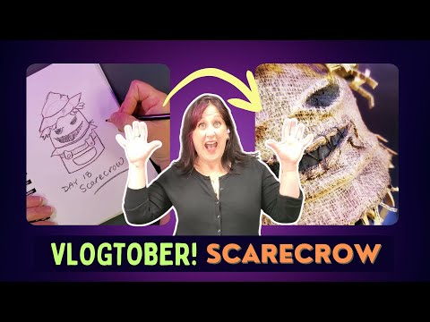 Видео: 31 монстр за 31 день. Как сделать пугало из папье-маше. Vlogtober, день 18.