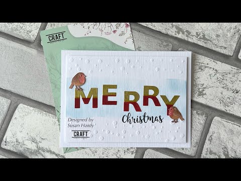 Видео: Простая… эффективная рождественская открытка # Craftaddictionuk# Код купона Susan5
