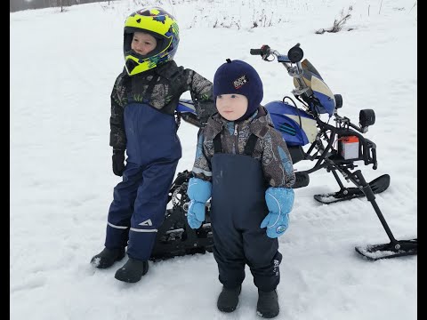 Видео: Зверёк 3: из квадроцикла - в снегоход. Процесс изготовления и ходовые испытания.