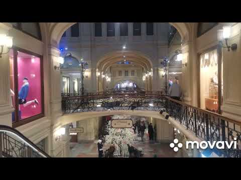 Видео: Москва, прогулка по ЦУМУ