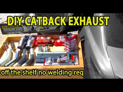 Видео: Простая самодельная выхлопная система Catback: сборка из готовых деталей без сварки