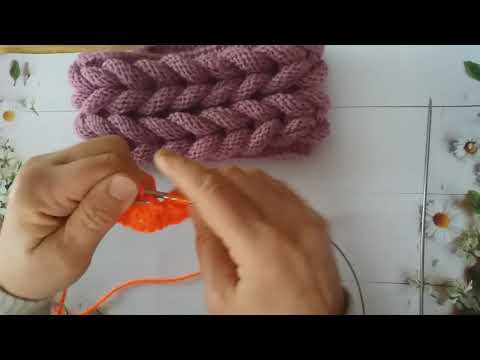 Видео: Повязка на голову объемными косами