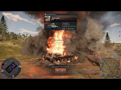 Видео: War Thunder   танковый бой № 19