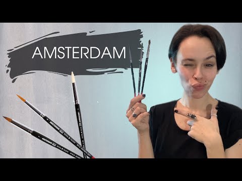 Видео: Тест кистей Amsterdam Royal Talens | ОБЗОР