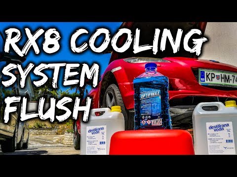 Видео: Промывка системы охлаждения Mazda Rx8 / Промывка радиатора Rx8