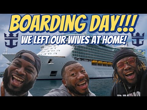 Видео: День посадки на лайнер Mariner of the Seas компании Royal Caribbean без наших жен!!!