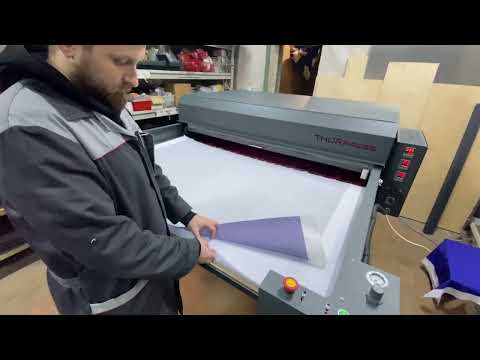 Видео: Прекрасная печать на термопрессе THOR 171 RC с системой резервных нагревательных контуров
