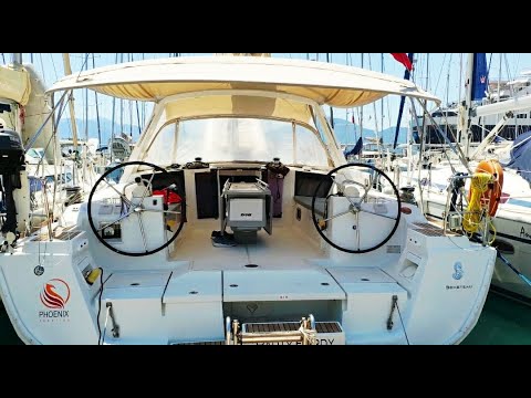 Видео: Знакомимся с Beneteau Oceanis 45. Из Мармариса в Чифтлик. Наш первый чартер