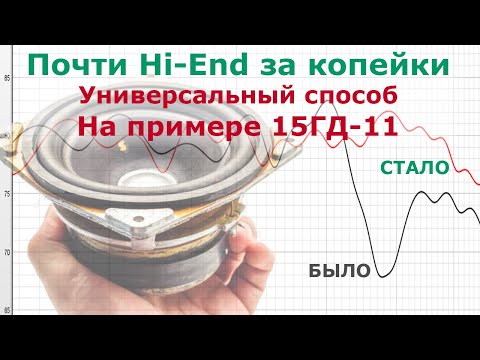 Видео: Кастомный почти Hi-End среднечастотник за 500 р. Модернизация СЧ динамика  на примере 20ГДС/15ГД-11.