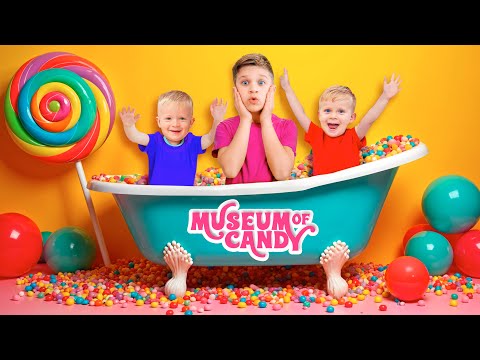 Видео: Диана и Рома - МУЗЕЙ КОНФЕТ в Дубае - Влог Истории