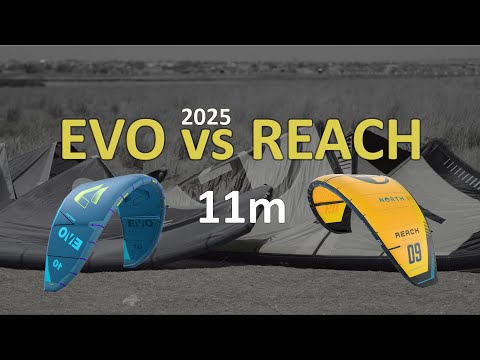 Видео: Duotone Evo 2025 vs North Reach 2025 | 11m2 kite test | Дуотон Эво 2025 vs Норс Рич 2025
