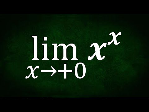 Видео: Найдите предел: lim(x^x) ★ Демидович #1342 ★ Предел функции