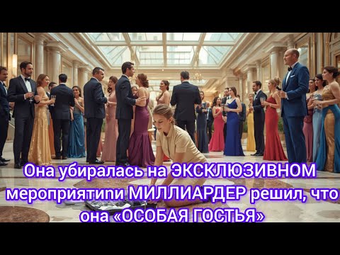 Видео: Она убиралась на ЭКСКЛЮЗИВНОМ мероприятии… и МИЛЛИАРДЕР решил, что она «ОСОБАЯ ГОСТЬЯ»