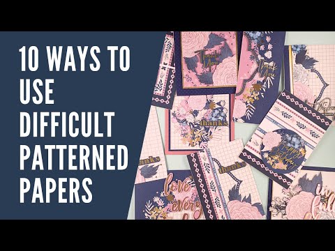 Видео: 10 способов использовать сложную бумагу для скрапбукинга в создании открыток