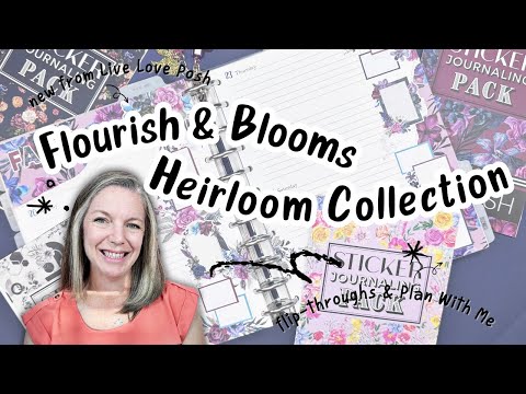 Видео: Коллекция реликвий Live Love Posh Flourish & Blooms | Новый Bullet Journal + Faith Plan With Me!