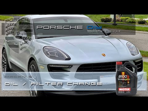 Видео: Замена моторного масла и фильтра - Porsche Macan S 2015 года