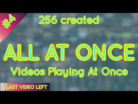 Видео: 256 created AAO Videos Playing At Once #4 | 256 созданных видео ВС сразу. №4