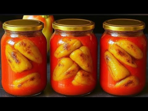 Видео: Зимой пальчики оближешь! Просто заливаю кипятком – мало кто знает об этом секрете заготовки перца.
