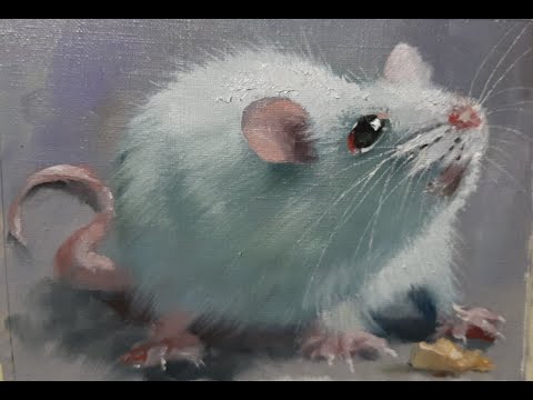 Видео: Рисуем белую крысу .Мастер-классы Вугара Мамедова
