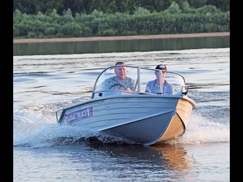 Видео: Алюминиевая моторная лодка Wyatboat 390 DCM