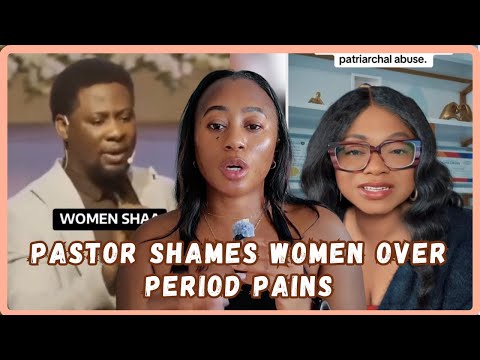 Видео: Он действительно это сказал! Женщины аплодируют пастору, отрицающему менструальные боли у женщин ...