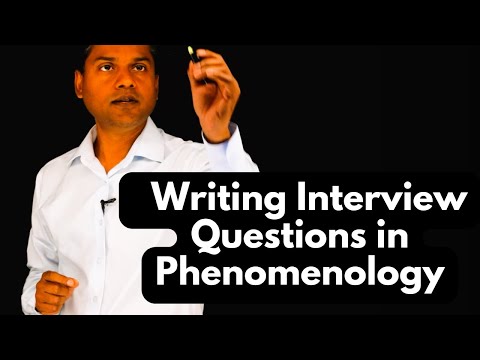 Видео: Подготовка вопросов для интервью в феноменологическом исследовании