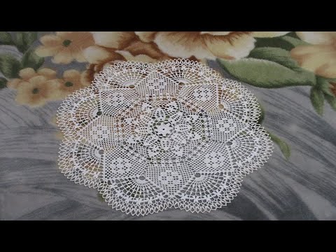 Видео: САЛФЕТКА "НЕЖНОСТЬ " С ЧАСТИЧНЫМ ФИЛЕЙНЫМ ВЯЗАНИЕМ КРЮЧКОМ. ЧАСТЬ 1