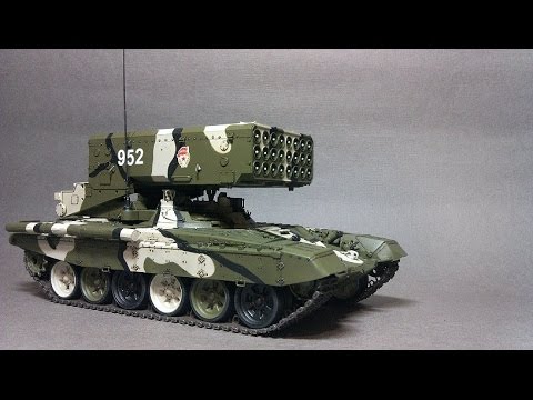 Видео: ТОС-1А "Солнцепек" (Trumpeter) Часть 6
