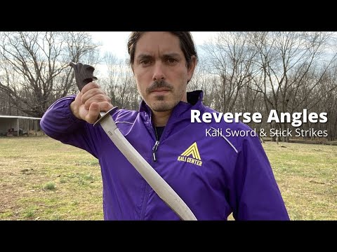 Видео: Обратные углы ударов — боевые техники Кали с мечом и палкой | Арнис Эскрима