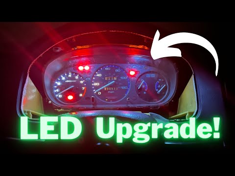 Видео: Светодиоды на панели приборов Honda Civic 96-00