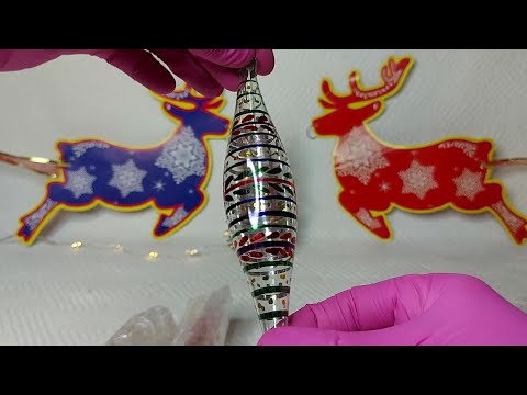 Видео: 🎄Распаковка посылки.  Редчайшая, коллекционная глинка (каустик). Елочные игрушки СССР.